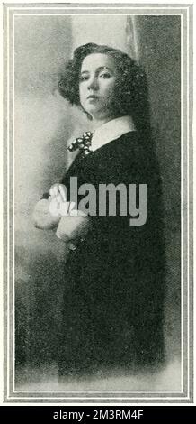 Eine Seite des Zuschauers, die Claire Waldoff (1884-1957), Comedienne und deutsche Kabarettsängerin feiert, die zur „Königin des Berliner Nachtlebens“ erklärt wurde. 1911 Stockfoto