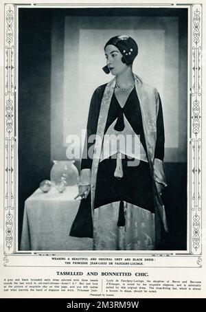 Prinzessin Jean-Louis de Faucigny-Lucinge Stockfoto