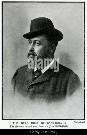 Alfred, Herzog von Sachsen-Coburg und Gotha Stockfoto