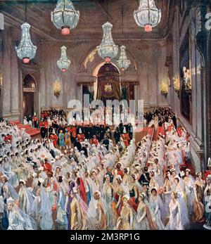 Der Hof der Majesties von Sir John Lavery Stockfoto