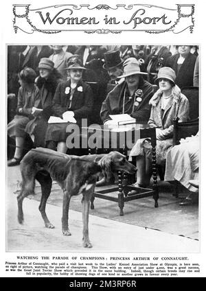 Prinzessin Arthur von Connaught Ladies Kennel Association Show Stockfoto