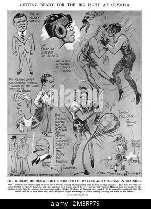 Vorbereitung auf den großen Kampf in Olympia Stockfoto