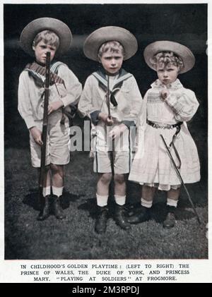 Prinz David, Prinz Albert Und Prinzessin Mary Stockfoto