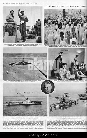 Irak-Drohung für Kuwait, 1961 Stockfoto