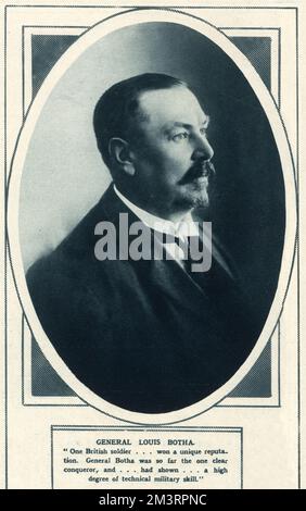 Louis Botha (1862-1919), südafrikanischer Politiker, der der erste Premierminister der Union von Südafrika war. Datum: 1916 Stockfoto
