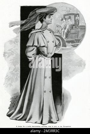 Motorjacke für Damen 1905 Stockfoto