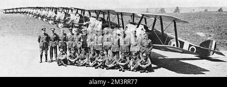 Offiziere der Royal Air Force Squadron (Kanada) Stockfoto