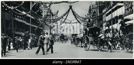 St. James's Street, Krönung von König Eduard VII. 1902 Stockfoto