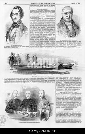 Seite von Illustrated London News 22. April 1848 Stockfoto