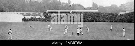 Cricket - England gegen Australien bei Lords, 1905 Stockfoto