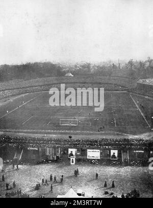 FA Cup Finale im Crystal Palace, 1911 Stockfoto