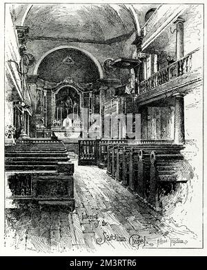 Das Innere der Sardinischen Kapelle 1897 Stockfoto