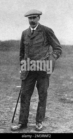 (Einfügen) Golfer James Braid im Walton Heath Golf Club Stockfoto