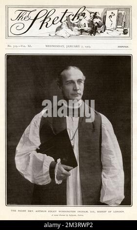 Arthur Foley Winnington-Ingram KCVO PC (18581946) - Bischof von London von 1901 bis 1939. Datum: 1903 Stockfoto