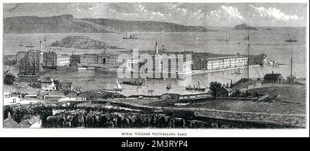 Royal William Victualling Yard, Plymouth, Devon. 1878 Stockfoto
