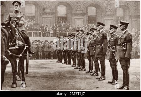 Kriegsführer als Pallträger des Unbekannten Kriegers Stockfoto