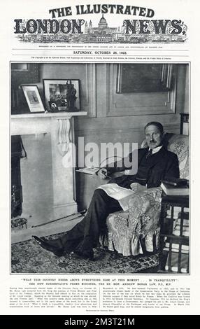 Andrew Bonar Law - Konservativer Premierminister Stockfoto