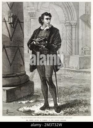 Sir Henry Irving als Hamlet Stockfoto