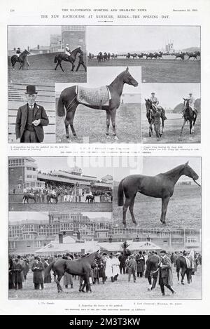 Die New Racecourse in Newbury, Berkshire Stockfoto