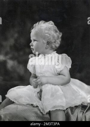 Prinzessin Anne, Foto zu ihrem zweiten Geburtstag. Stockfoto