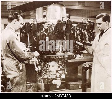 Bau des Armstrong Whitworth 'Whitley' Bombers Stockfoto