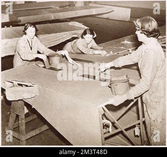 Bau des Armstrong Whitworth 'Whitley' Bombers Stockfoto