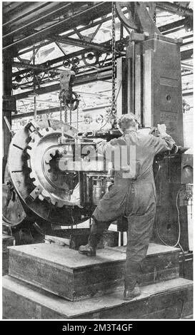 Dunlop Tyres - hinter den Kulissen 1926 Stockfoto