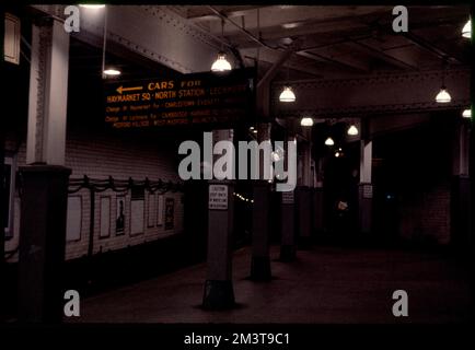 Scollay Square Station, Boston, U-Bahnstationen. Edmund L. Mitchell Kollektion Stockfoto