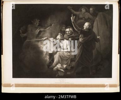 Shakspeare. Zweiter Teil von König Heinrich VI., 1. Akt, 4. Szene : Mutter Jourdain, Hume, Southwell, Bolingbroke & Eleanor , Shakespeare, William, 1564-1616, Charaktere, Shakespeare, William, 1564-1616. König Heinrich VI Thomas Pennant Barton Kollektion Stockfoto