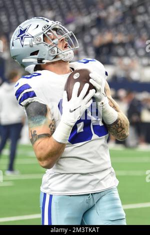 Arlington, Texas, USA. 11.. Dezember 2022. Dallas Cowboys Tight End PEYTON HENDERSHOT (89) während des NFL-Fußballspiels zwischen den Houston Texans und den Dallas Cowboys am 11. Dezember 2022 im AT&T Stadium in Arlington, Texas. Die Cowboys besiegten die Texaner 27-23. (Kreditbild: © Tom Walko/ZUMA Press Wire) Stockfoto