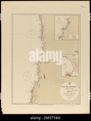 Südamerika, Westküste : Neuveröffentlichung von Briten. Admty. Diagrammnr.. 1282, mit Ergänzungen zu 1876 , Küsten, Chile, Karten, Seekarten, Chile, Topocalma Cove, Seekarten, Chile, Topocalma Road, Seekarten, Chile, La Ligua Bay, Valparaíso Chile : Region, Karten, Libertador General Bernardo O'Higgins Chile, Karten, Topocalma Cove Chile, Karten, Topocalma Road Chile, Karten, La Ligua Bay Chile, Karten Norman B. Leventhal Map Center Collection Stockfoto