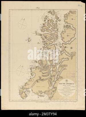 Südamerika, Westküste : Neuveröffentlichung von Briten. Admty. Diagrammnr.. 1325, mit Ergänzungen zu 1876 , Küsten, Chile, Karten, Seekarten, Chile, Chonos-Archipel, Seekarten, Chile, Guaitecas-Archipel, Seekarten, Chile, Moraleda-Kanal, Chonos-Archipel Chile, Karten, Guaitecas Archipel Chile, Maps, Moraleda Kanal Chile, Maps, Taitao Halbinsel Chile, Karten Norman B. Leventhal Kartenzentrum Sammlung Stockfoto