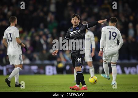 Leeds, Großbritannien. 16.. Dezember 2022. David Silva #21 von Real Sociedad Gesten and Reactions während des Mid Season Friendly Match Leeds United vs Real Sociedad in Elland Road, Leeds, Großbritannien, 16.. Dezember 2022 (Foto von James Heaton/News Images) in Leeds, Großbritannien, am 12./16. Dezember 2022. (Foto: James Heaton/News Images/Sipa USA) Guthaben: SIPA USA/Alamy Live News Stockfoto