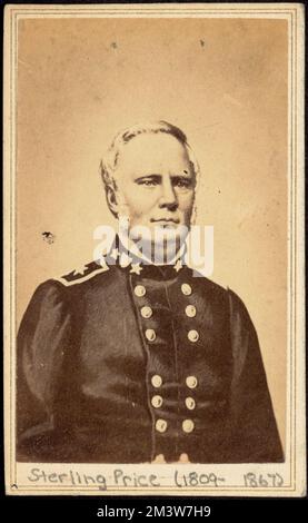 Sterling Price (1809-1867) , Militäroffiziere, Price, Sterling, 1809-1867, Carte de Visite Kollektion Stockfoto