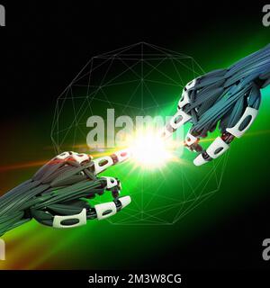 Künstliche Intelligenz, Konzeptbild Stockfoto