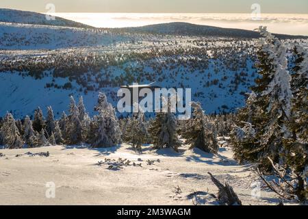 Labska bouda in the Giant Mountains , 15. Januar 2022 (CTK Photo/Marek Spilka) Stockfoto