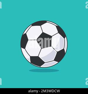 Fußball-Symbol. Vector Illustration Fußball-Cartoon-Style. Stock Vektor