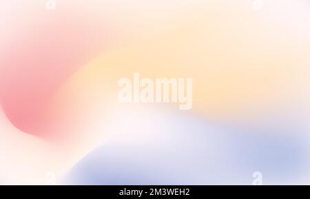 Trendiges, weiches Design im Retro-Farbverlauf. Minimalistischer weicher Farbverlauf in Pastellfarben. Elegante, weiche, verwacklungsfreie Textur, farbenfrohe Gitterhintergründe Stock Vektor