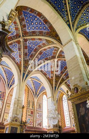 Die Decke der historischen Kathedrale in Sandomierz, Polen Stockfoto