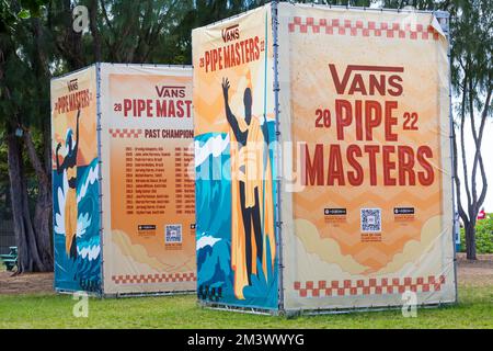 Haleiwa, HI, USA. 16.. Dezember 2022. Die Atmosphäre wird am 16. Dezember 2022 bei den Vans 2022 Pipe Masters an der Banzai Pipeline in Haleiwa, HI, fotografiert. Kredit: Erik Kabik Photography/Media Punch/Alamy Live News Stockfoto