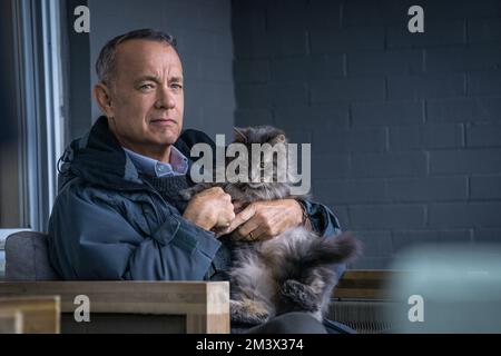 Ein Mann namens Otto Tom Hanks und Katze Stockfoto