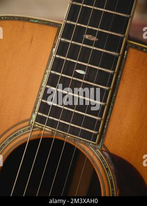 Eine 1937 Martin 000-45 D-45 Dreadnought Akustikgitarre. Stockfoto