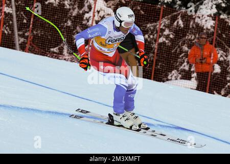 Val Gardena, Bozen, Italien. 17.. Dezember 2022. Audi FIS Alpine Ski World Cup - Männer bergab auf dem Saslong Slope in Santa Cristina Val Gardena - 17.. Dezember 2022, Val Gardena, Bozen, Italien Kredit: Roberto Tommasini/Alamy Live News Stockfoto