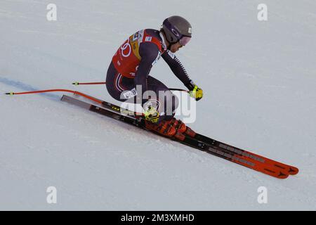 Val Gardena, Bozen, Italien. 17.. Dezember 2022. Audi FIS Alpine Ski World Cup - Männer bergab auf dem Saslong Slope in Santa Cristina Val Gardena - 17.. Dezember 2022, Val Gardena, Bozen, Italien Kredit: Roberto Tommasini/Alamy Live News Stockfoto