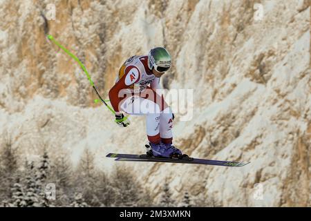 Val Gardena, Bozen, Italien. 17.. Dezember 2022. Audi FIS Alpine Ski World Cup - Männer bergab auf dem Saslong Slope in Santa Cristina Val Gardena - 17.. Dezember 2022, Val Gardena, Bozen, Italien Kredit: Roberto Tommasini/Alamy Live News Stockfoto