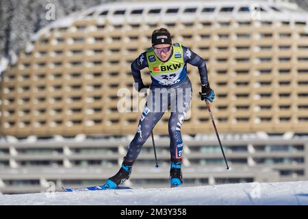 Davos, Schweiz, 17. Dezember 2022. Sonnesyn Alayna beim Sprint Rennen am FIS Langlauf Weltcup Davos Nordic 2022 in Davos. Stockfoto