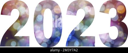 Hintergrund Neujahr 2023 Stock Vektor