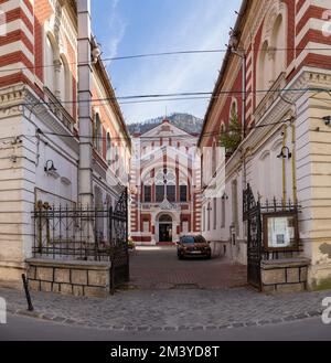 Ein Bild der Beth Israel Synagoge in Brasov. Stockfoto