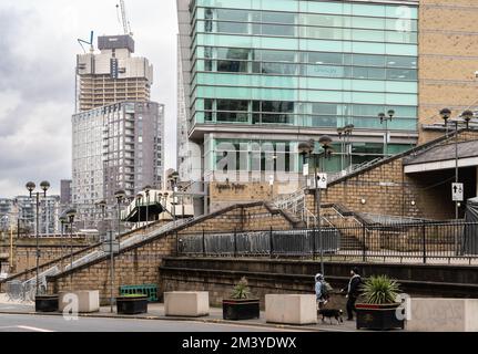 straßenszenen von manchester Stockfoto