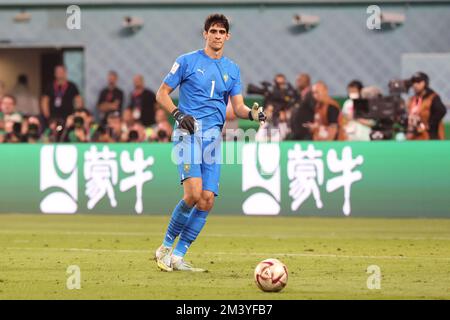 Marokkanischer Torwart Yassine Bounou während der FIFA-Weltmeisterschaft 2022, drittes Fußballspiel zwischen Kroatien und Marokko am 17. Dezember 2022 im Khalifa International Stadium in Ar-Rayyan, Katar - Photo Jean Catuffe / DPPI Stockfoto